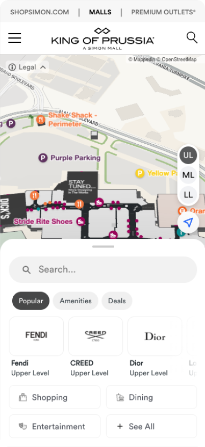 Simon mall — default state