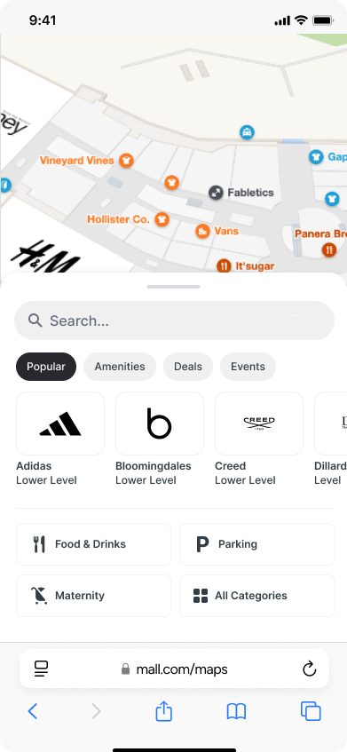 New UI — categories